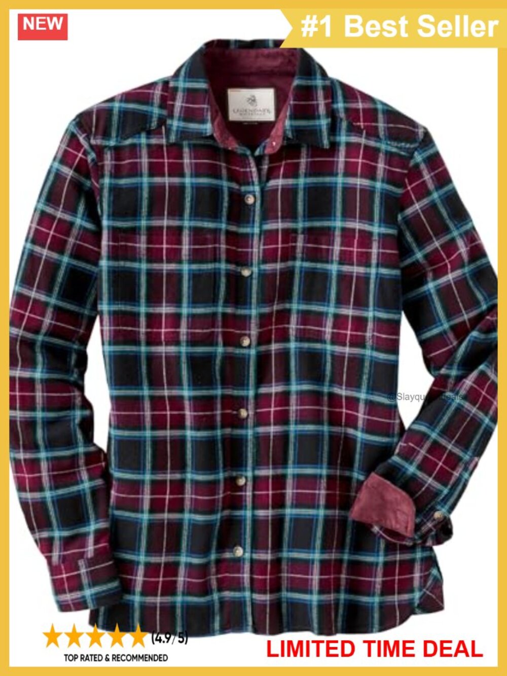 Legendary Whitetails Womens Button Down Flannel Shirt Relaxed Fit